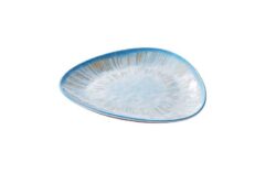 Plato triangular Oc&eacute;ano melamina 26,5x26,5x2,5 cm  -Pack 6 Uds.