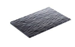 Bandeja rectangular efecto pizarra de Melamina– Pack 10 Uds.