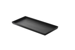 Bandeja Tenerife Negra de Melamina-Pack 18 Ud.