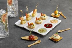 Plato presentación de Melamina 23x21x1.5cm