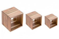 Set soportes de acacia - Pack 2 Uds