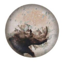 PLATO LLANO RINOCERONTE-SAVANNA ø23cm 12u/c