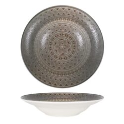 PLATO PASTA DAMASQUINO ø24x5cm 6u/c