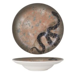 PLATO PASTA SERPIENTE-SAVANNA ø27x5.5cm 6u/c