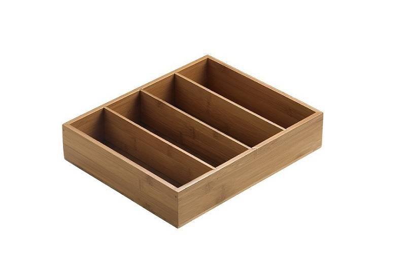 Caja de bambú rectangular 29x24x6 cm - Imagen 3