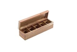 Porta bolsitas de acacia