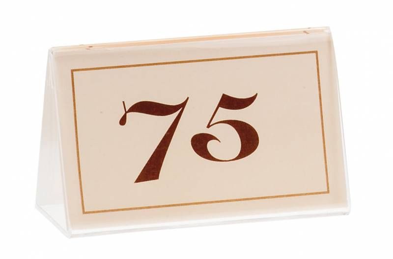 Números de mesa de marfil