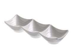 Fuente de Melamina 3 compartimentos 270 Ml – Pack 36 Uds.