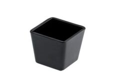 Taza de  Melamina negra 160 Ml-Pack 48 Ud.