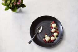 Plato de  Melamina negra Ø28x3cm-- Pack 24 Uds.