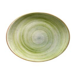 BANDEJA OVAL 31X24 CM THERAPY GREEN 6u/c