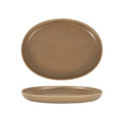 BANDEJA RECT. MARRON ALJARAFE 37x27.5x4cm 4u/c