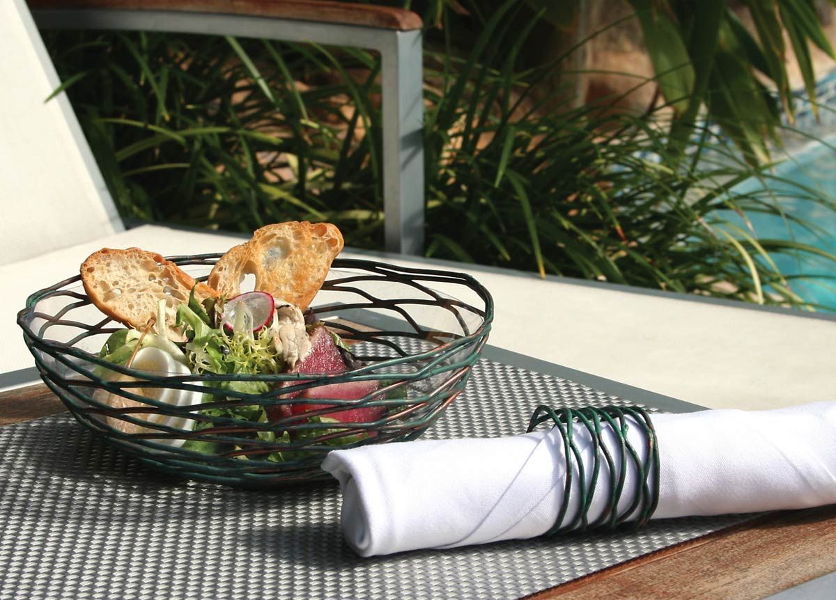 Cesta de pátina redonda - Imagen 2