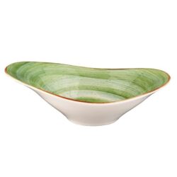 BOWL OVAL 27X18 CM THERAPY GREEN 6u/c