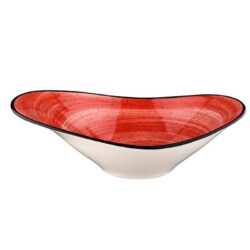BOWL OVAL 27X18CM PASSION RED 6u/c