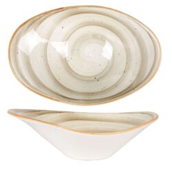 BOWL OVAL TERRAIN 23x16x8cm 12u/c