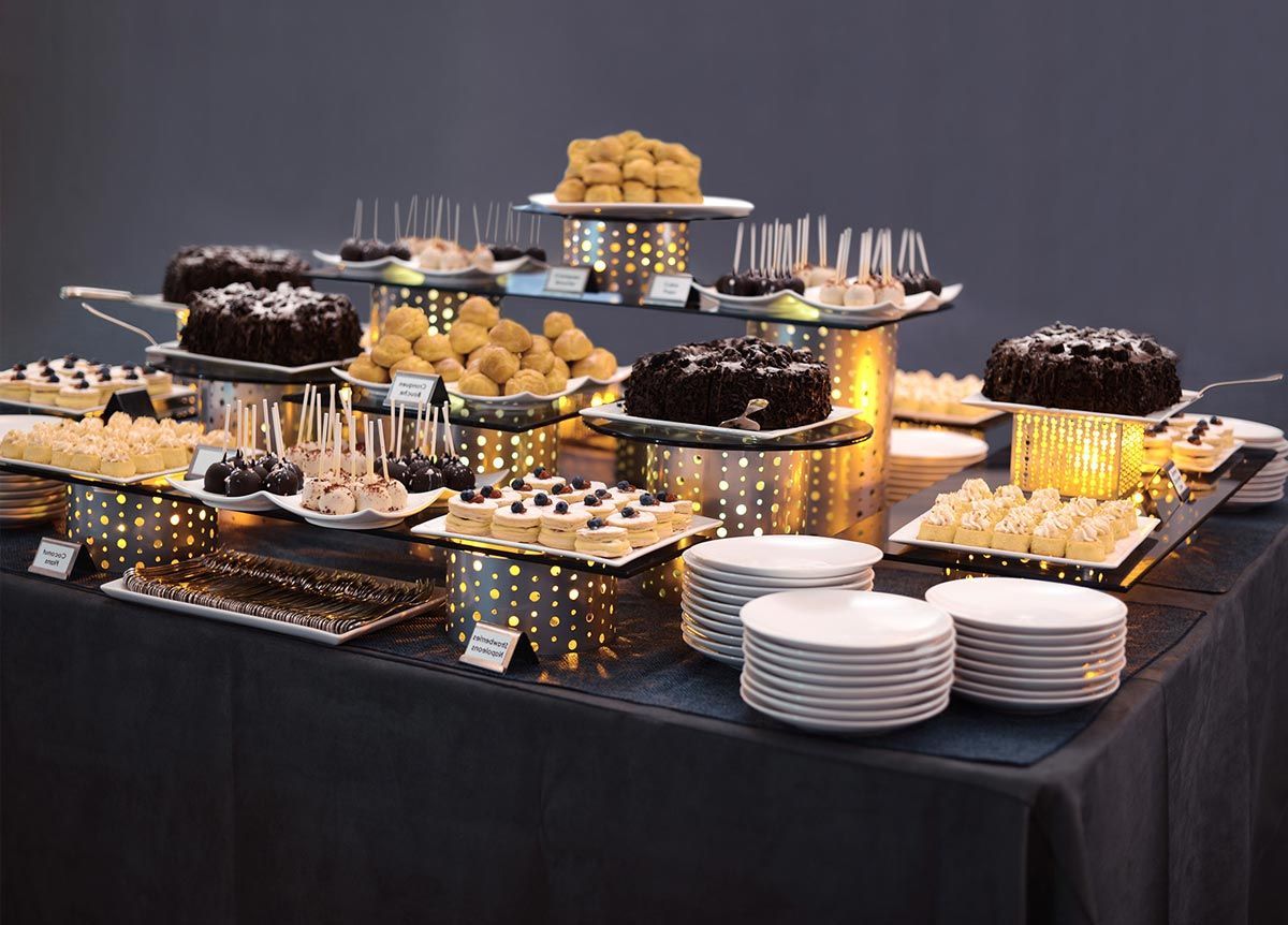 Esenciales de Buffet - Puntos - Vidrio Ahumado sobre Plata - Imagen 5