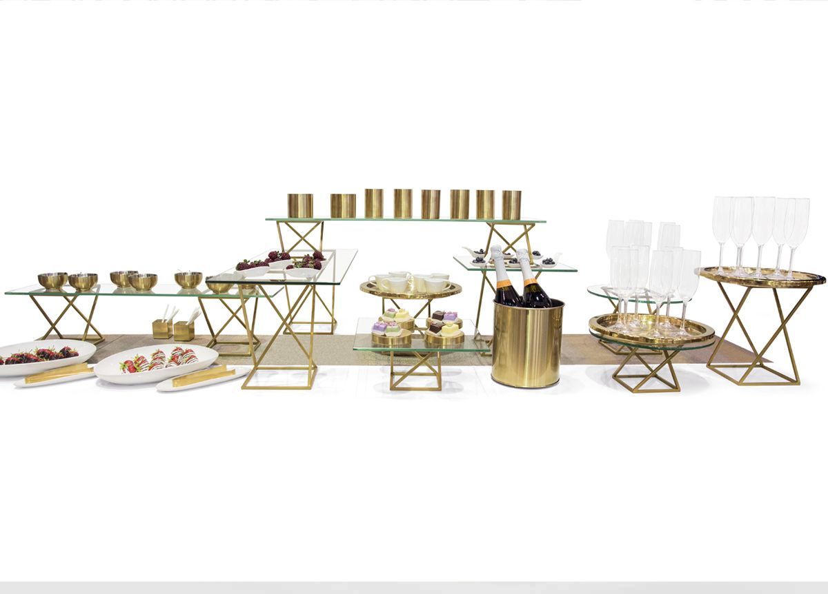 Esenciales para Buffet - Twist - Vidrio Transparente sobre Plata - Imagen 3