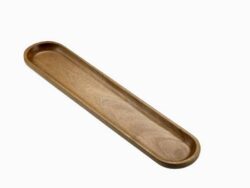 Bandeja en Acacia acabado redondo– Pack 10 Uds.