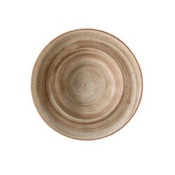 PLATO PASTA ø 27CM TERRAIN BROWN 6u/c