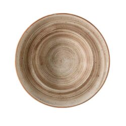 PLATO PASTA ø 30CM TERRAIN BROWN 6u/c