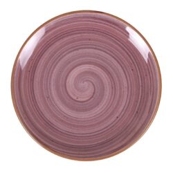 PLATO POSTRE GOURMET PURPLE ø21x2.2cm 12u/c