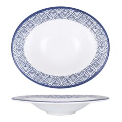 PLATO PASTA OVAL TOHU HOKKAIDO 29x24.5x5cm 6u/c