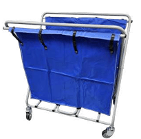 Carro Super Goliat Plegable 343 L | Chasis Pintado o Acero Inox | Ruedas 100 mm