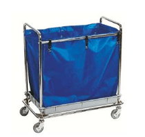 Carro con Chasis Cromado o Acero Inox 252 L | Bandeja PP | Ruedas 125 mm