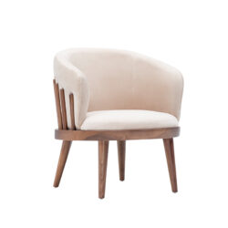 Butaca lounge Brooten con asiento tapizado