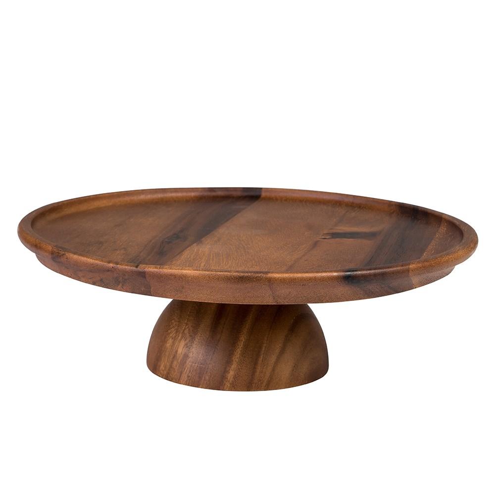 Expositor para Tartas de Madera de Acacia para Buffet, 2 Uds.