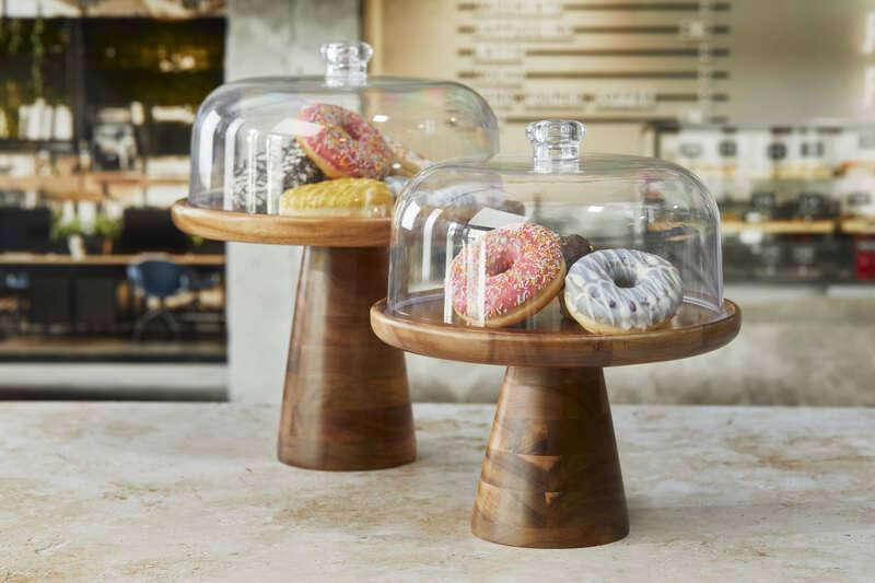 Expositor para Tartas de Madera de Acacia para Buffet, 2 Uds. - Imagen 2